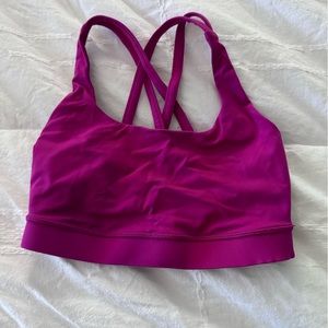 Lululemon pink sports bra size 4